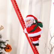 Kletternder Weihnachtsmann mit Musik