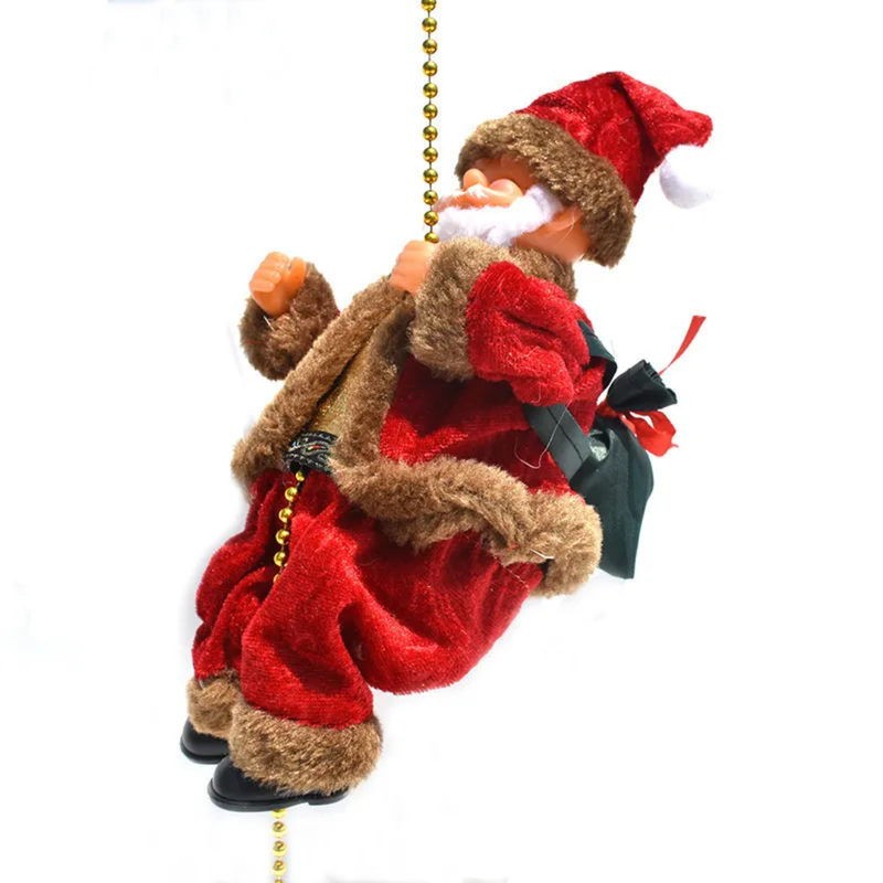 Kletternder Weihnachtsmann mit Musik