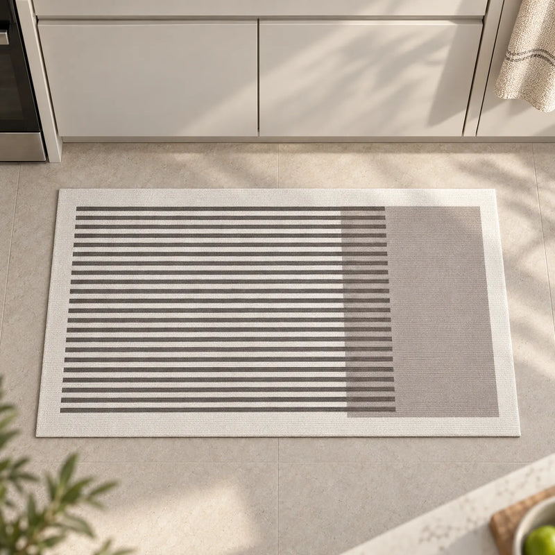 Cushionia  - Geometrisch Gestreifte Küchenmatte Langes Stehen Erleichtern