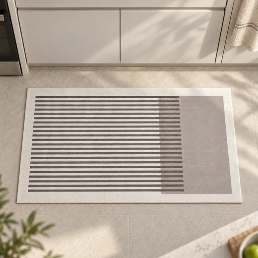 Cushionia  - Geometrisch Gestreifte Küchenmatte Langes Stehen Erleichtern