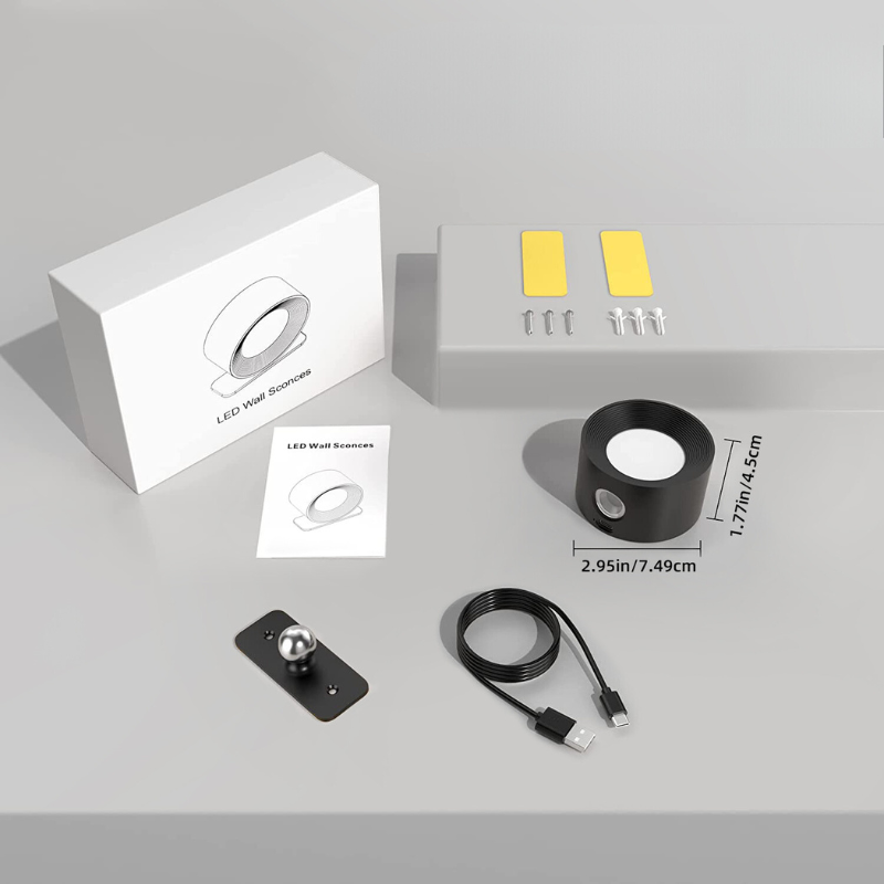 Kabellose LED-Wandleuchte mit Touch-Bedienung