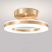 Flache LED-Deckenleuchte mit zwei ringförmigen Leuchtflächen