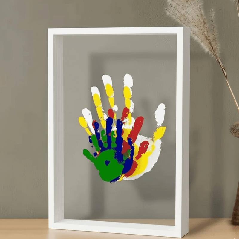 Familien-Handabdruck-Bilderrahmen