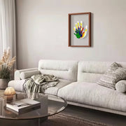 Familien-Handabdruck-Bilderrahmen
