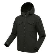Zweiteiliges Outdoor-Cargotaschen-Set mit Kapuzenjacke und Cargohose