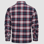 Karierte Herren-Hemdjacke mit Teddyfutter