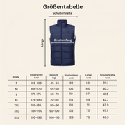 Beheizte Weste mit 9 Heizzonen für kalte Tage