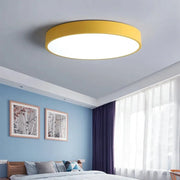 Runde LED-Deckenleuchte in Pastellfarben