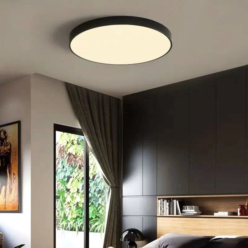 Runde LED-Deckenleuchte in Pastellfarben
