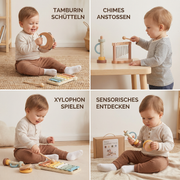 Musikinstrumente-Set aus Holz für Babys und Kleinkinder