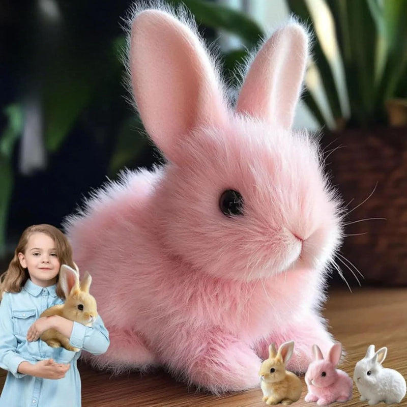 Interaktiver Plüsch-Hase, der hüpft