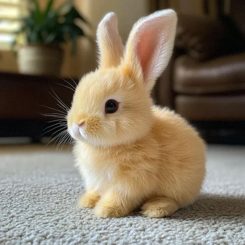Interaktiver Plüsch-Hase, der hüpft