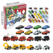 Spielzeug-Adventskalender mit 24 Türchen