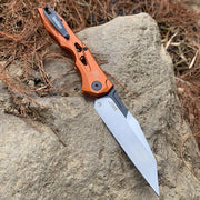 Kompaktes Klappmesser mit Wharncliffe-Klinge und Taschenclip