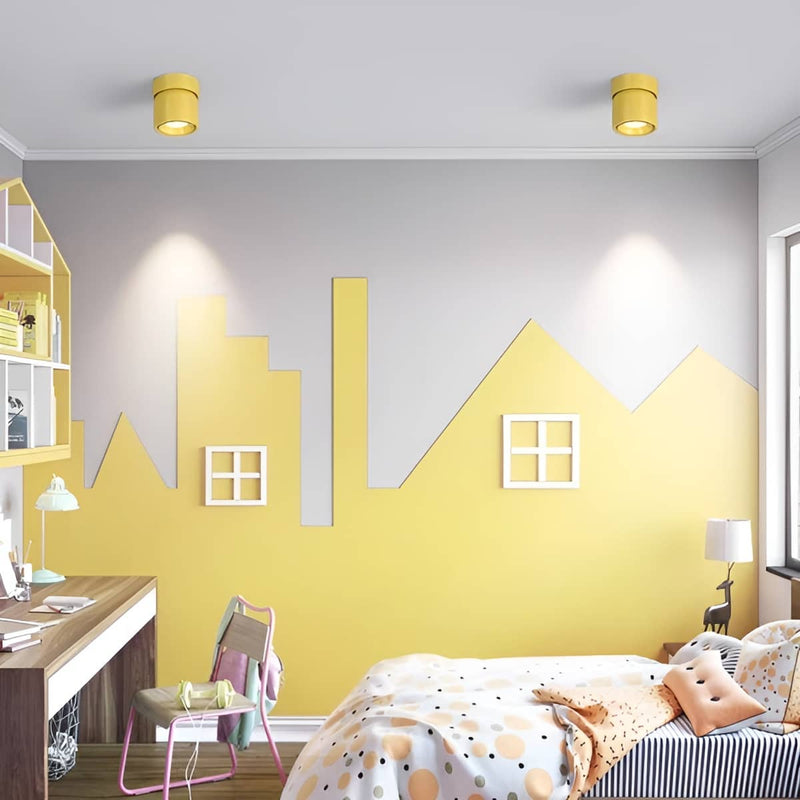 Kleiner LED-Deckenspot in Macaron-Farben
