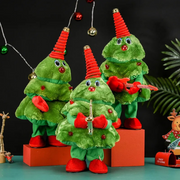 Tanzender Plüsch-Weihnachtsbaum mit Musik und Lichtern