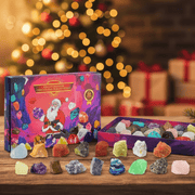 Edelstein-Adventskalender mit 24 Kristallen