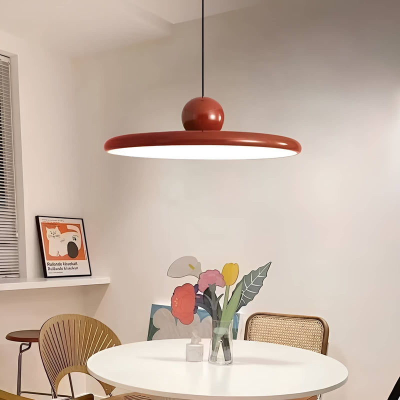 LED-Pendelleuchte in Scheibenform