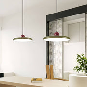LED-Pendelleuchte in Scheibenform