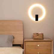 Minimalistische LED-Wandleuchte in Ringform