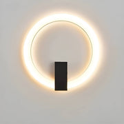 Minimalistische LED-Wandleuchte in Ringform