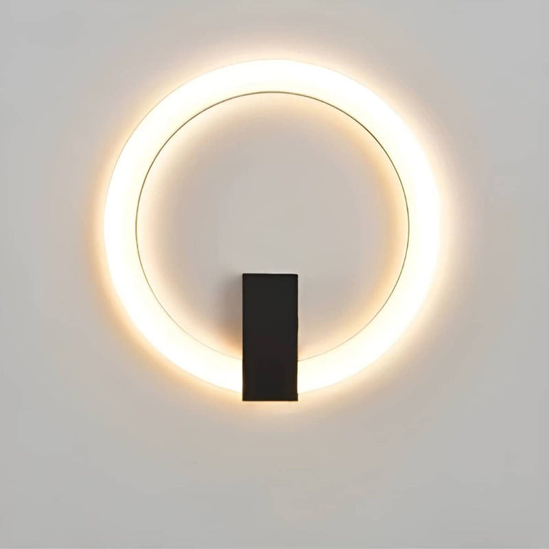 Minimalistische LED-Wandleuchte in Ringform