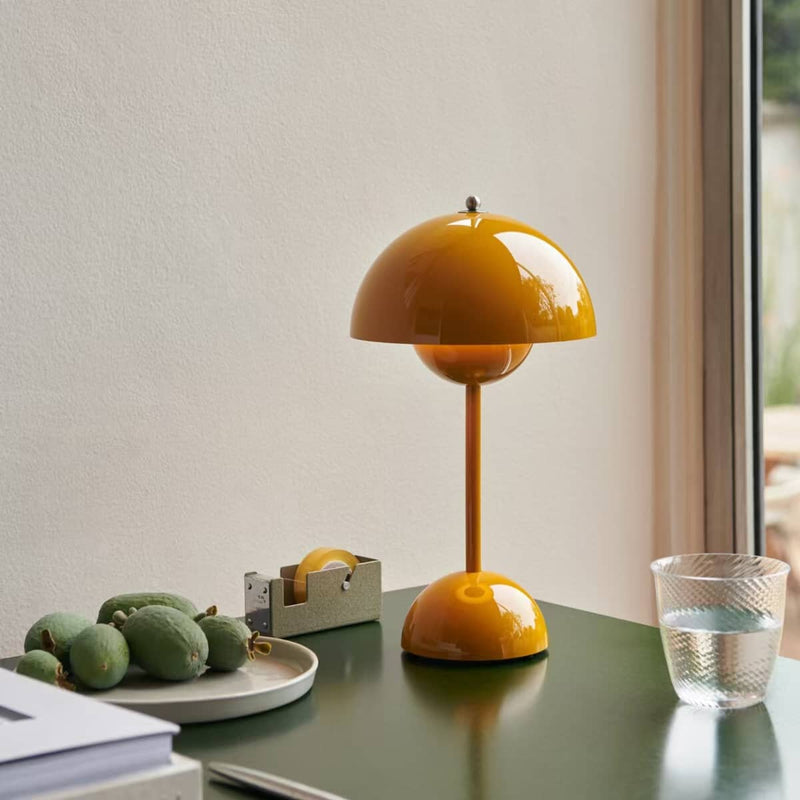 Kabellose Tischlampe im skandinavischen Blumentopf-Design