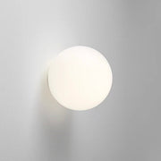 Runde weiße LED-Wandleuchte mit geschlossener Kugelform