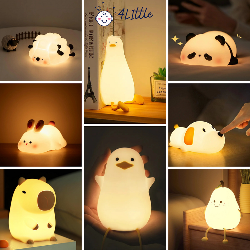 Kindernachtlicht in Tierform mit warmem Licht