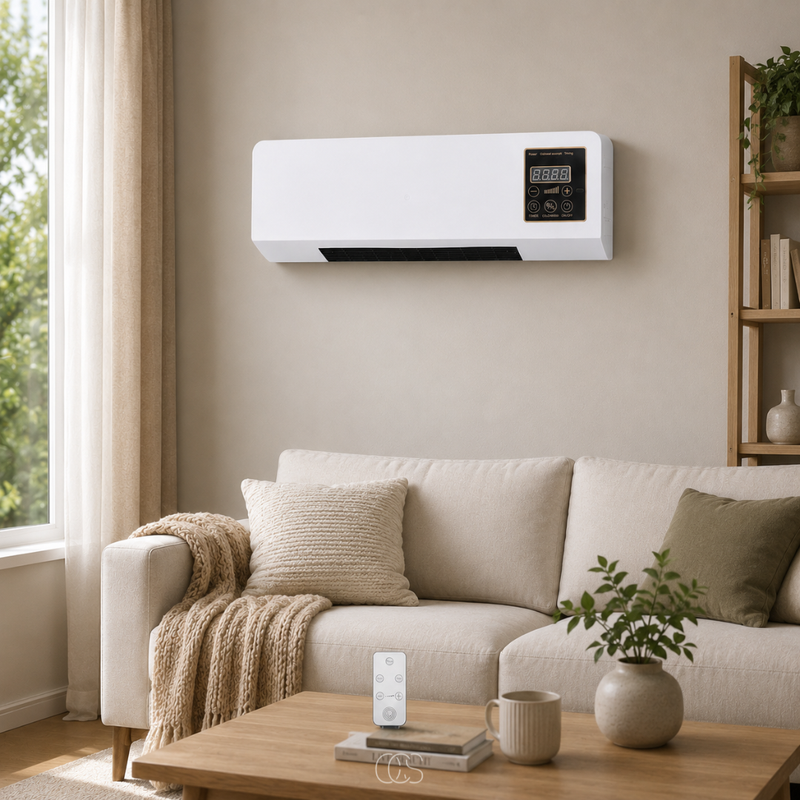 Heizen und Lüften mit einem Gerät an der Wand