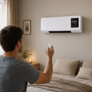 Heizen und Lüften mit einem Gerät an der Wand