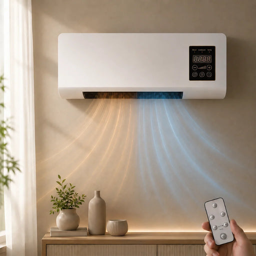 Heizen und Lüften mit einem Gerät an der Wand