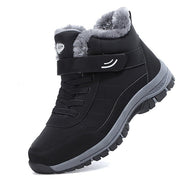 Gefütterte Winter-Schneestiefel mit Klettverschluss