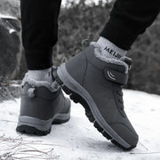 Gefütterte Winter-Schneestiefel mit Klettverschluss