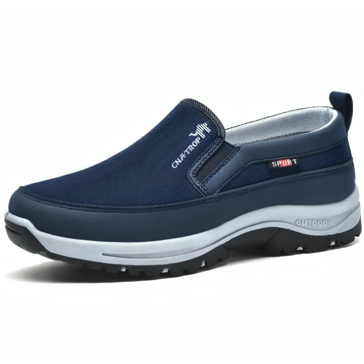 Stoßdämpfender Slip-on-Alltagsschuh mit Fußgewölbestütze und profilierter Laufsohle