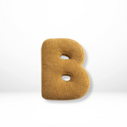 Weiches Buchstaben-Kissen aus Plüsch