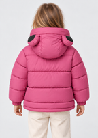 Kinder-Pufferjacke mit Öhrchen an der Kapuze