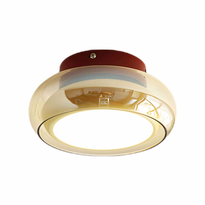 Kleine LED-Deckenleuchte im Bauhaus-Stil