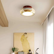 Kleine LED-Deckenleuchte im Bauhaus-Stil