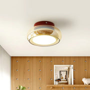 Kleine LED-Deckenleuchte im Bauhaus-Stil