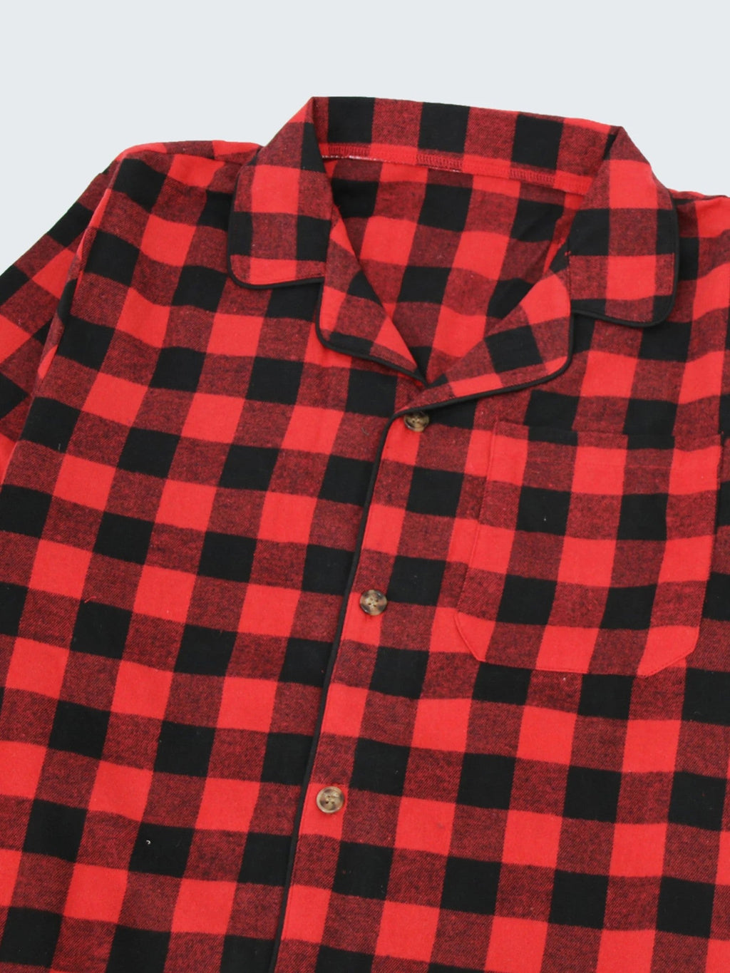 Herren-Flanell-Schlafanzug mit Karomuster