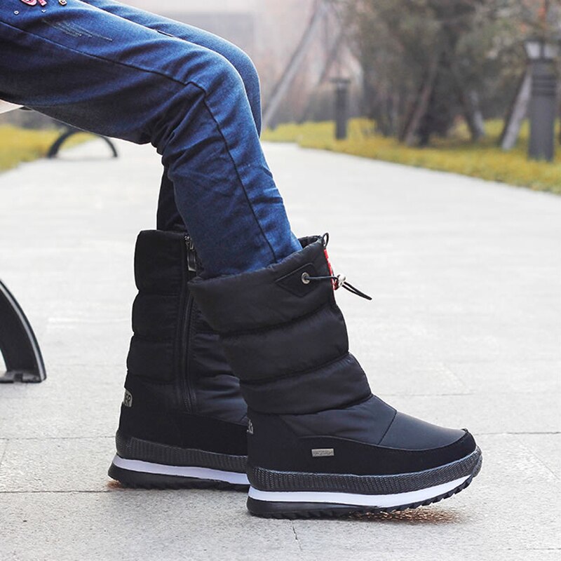 Warm gefütterte Schneestiefel für Damen