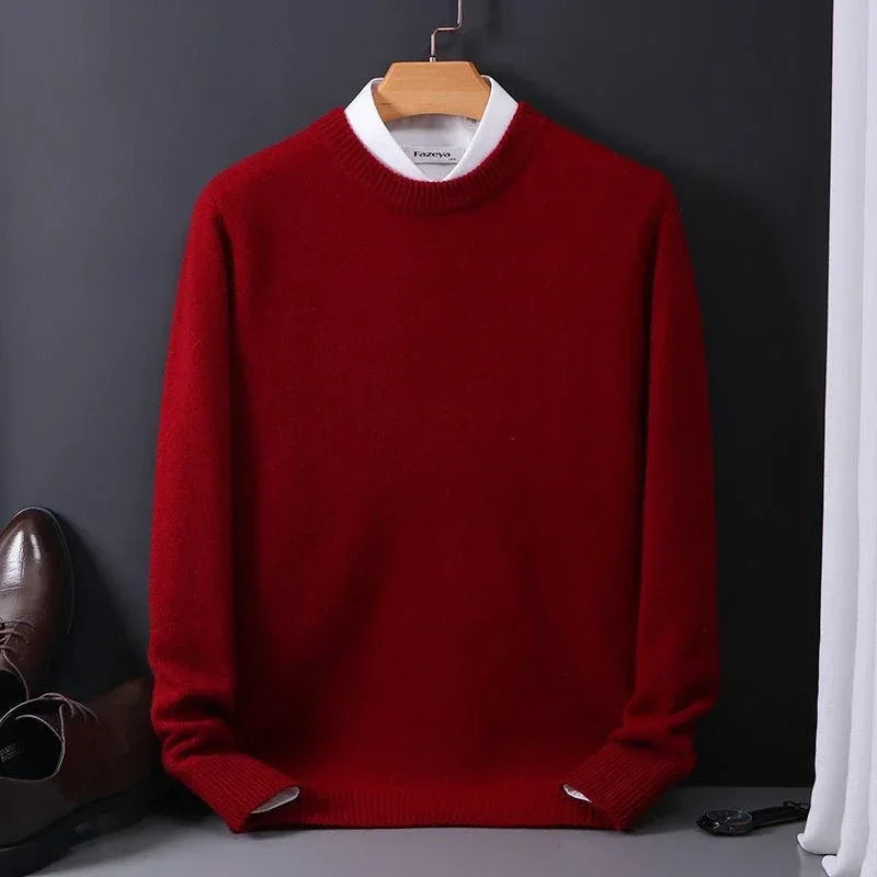 Weicher Herren-Strickpullover mit Rundhals