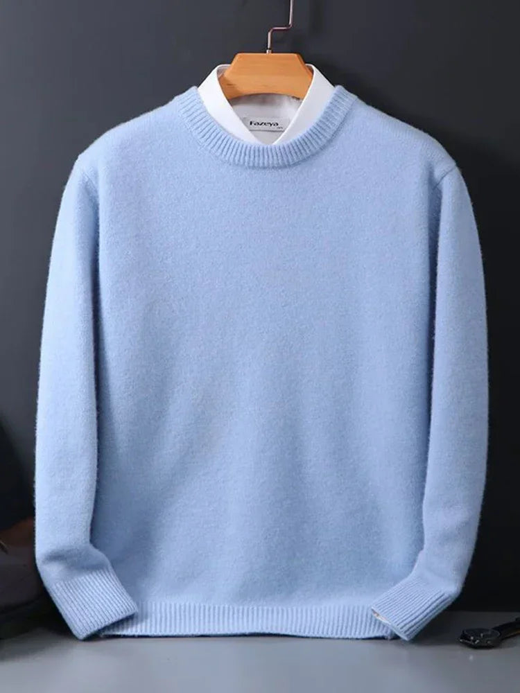 Weicher Herren-Strickpullover mit Rundhals