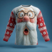 Lustiges Weihnachts-Langarmshirt für Herren