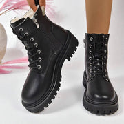 Gefütterte Damen-Stiefeletten mit Reißverschluss