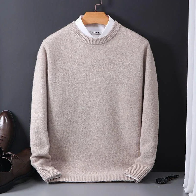 Weicher Herren-Strickpullover mit Rundhals