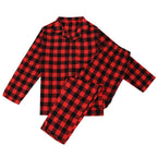 Herren-Flanell-Schlafanzug mit Karomuster