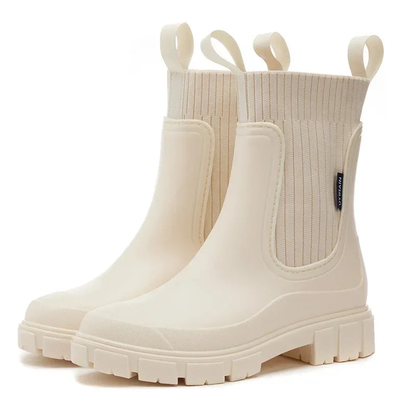 Wasserdichte Chelsea-Regenstiefel mit Komfortsohle