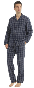 Herren-Flanell-Schlafanzug mit Karomuster